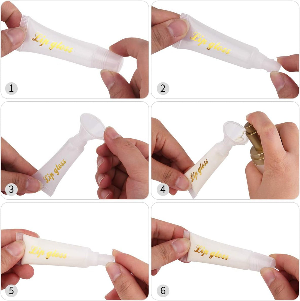 110Pcs 10Ml Empty Tubes Lip Empty Lip Gloss Containers for Lip Gloss Balm Cosmetic