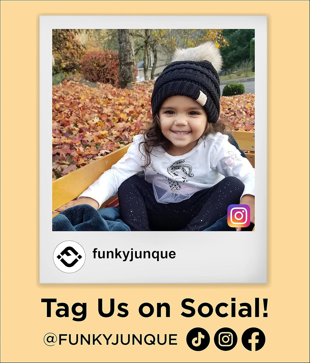 Cozy Toddler Cable Knit Pom Beanie - Warm Winter Hat for Kids